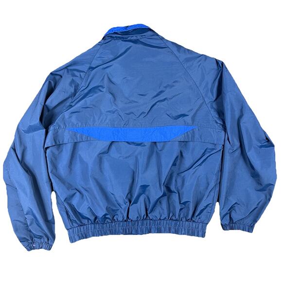 Vintage Radical Rain Gear Windbreaker Zip Jacket Men 2X Blue Pockets Golfer Logo - Picture 4 of 14